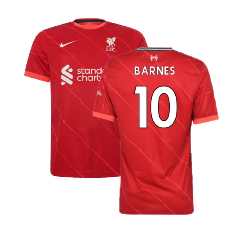 Liverpool 2021-22 Home Shirt (L)  (BARNES 10) (Excellent)_0