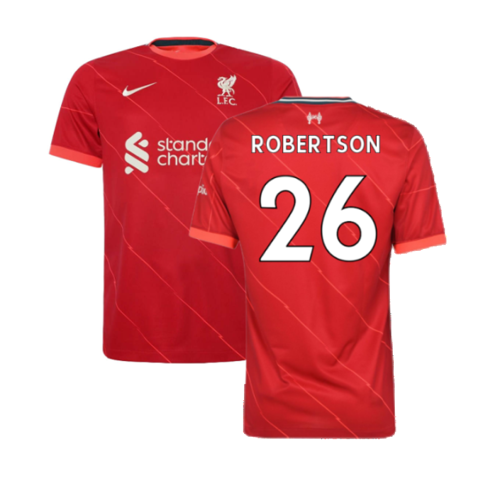 Liverpool 2021-22 Home Shirt (L)  (ROBERTSON 26) (Excellent)_0