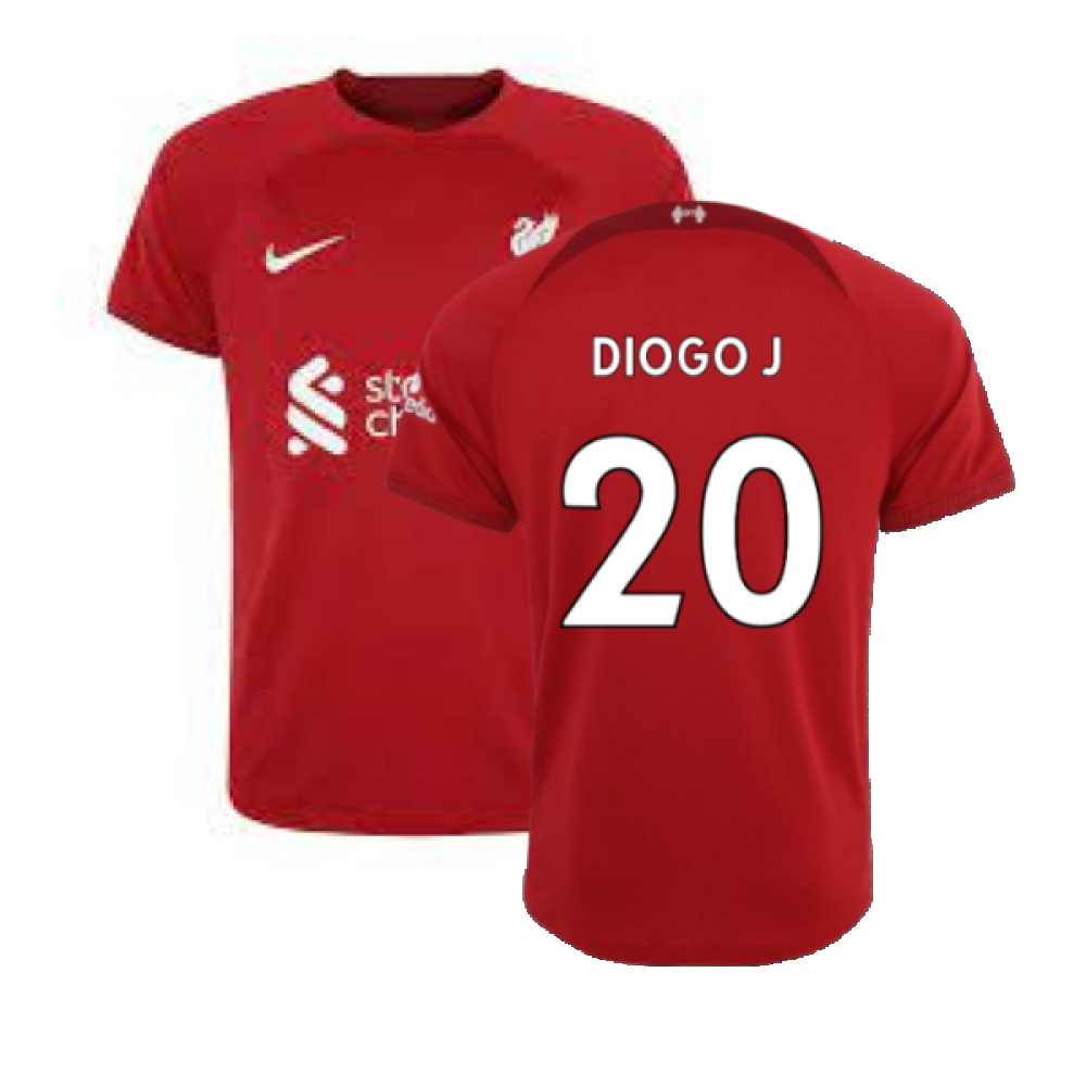 Liverpool 2022-23 Home Shirt (S) (Excellent) (DIOGO J 20)_0