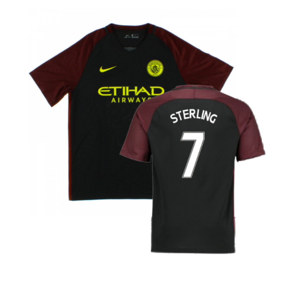 Manchester City 2016-17 Away Shirt (XXL) (Excellent) (Sterling 7)_0