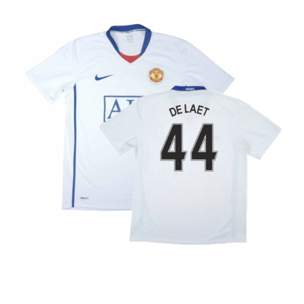 Manchester United 2008-09 Away Shirt (3XL) (Very Good) (De Laet 44)_0