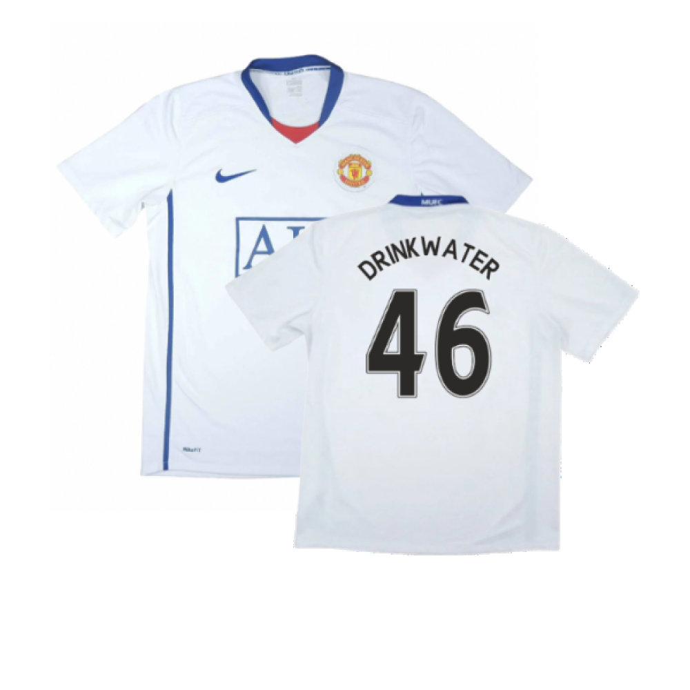 Manchester United 2008-09 Away Shirt (3XL) (Very Good) (Drinkwater 46)_0