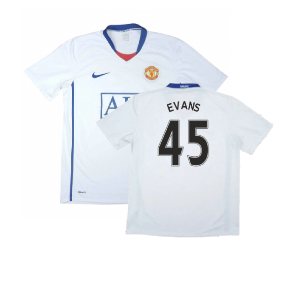 Manchester United 2008-09 Away Shirt (Very Good) (Evans 45)_0