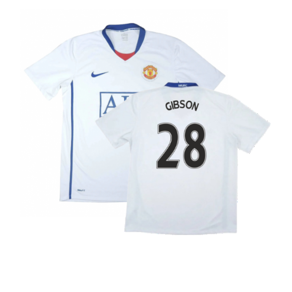 Manchester United 2008-09 Away Shirt (3XL) (Very Good) (Gibson 28)_0