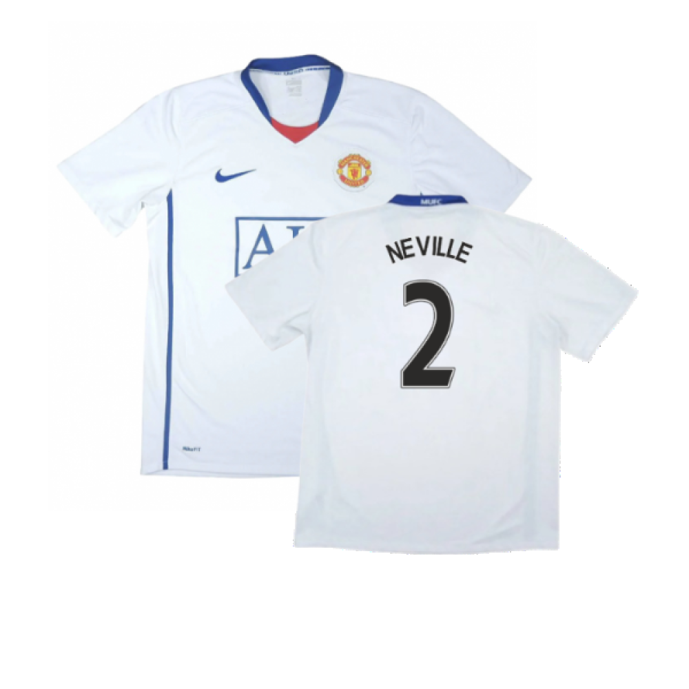 Manchester United 2008-09 Away Shirt (3XL) (Very Good) (Neville 2)_0