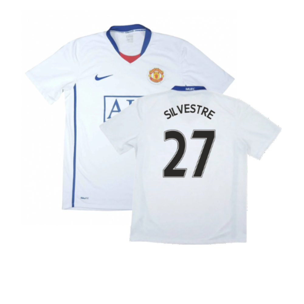 Manchester United 2008-09 Away Shirt (3XL) (Very Good) (Silvestre 27)_0