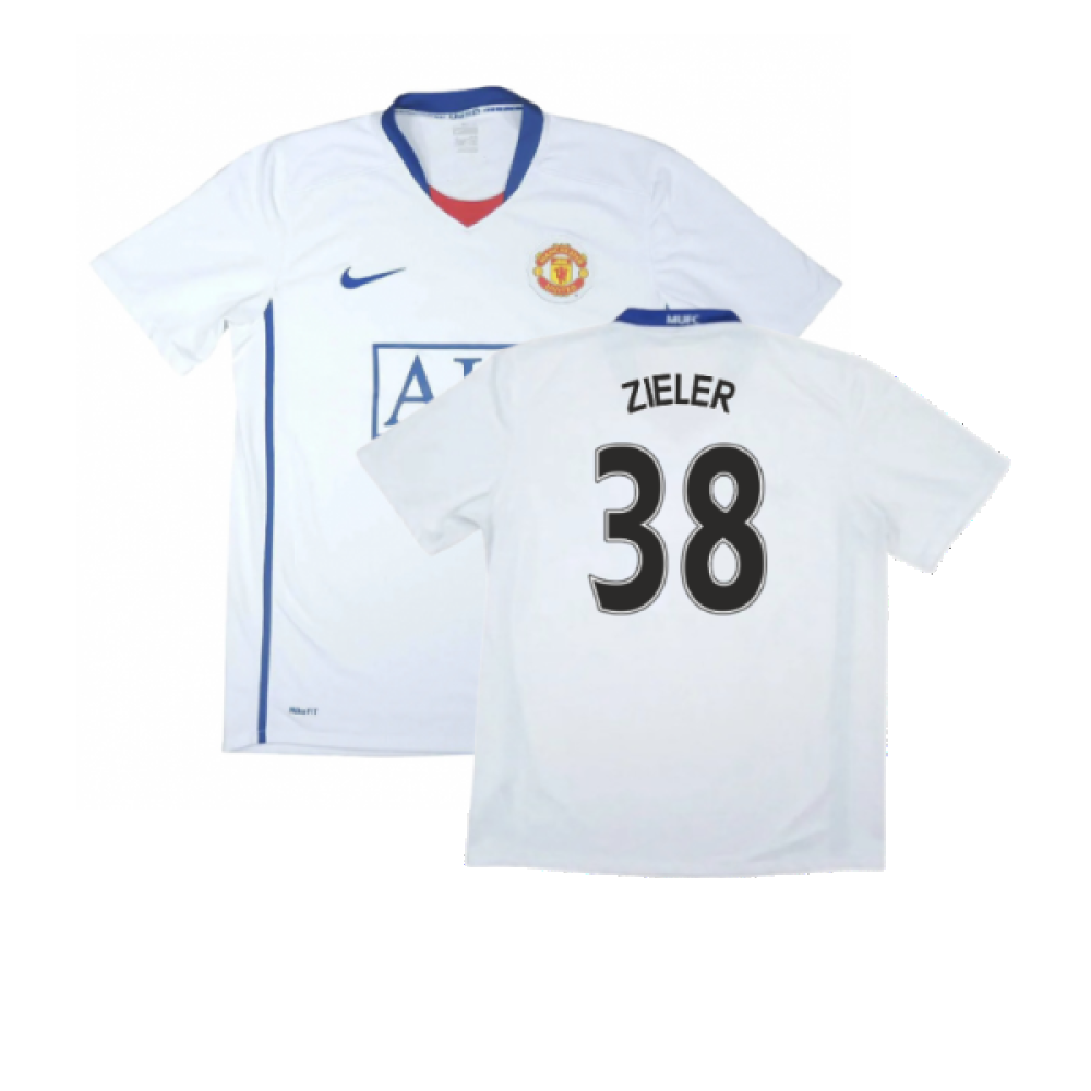 Manchester United 2008-09 Away Shirt (3XL) (Very Good) (Zieler 38)_0