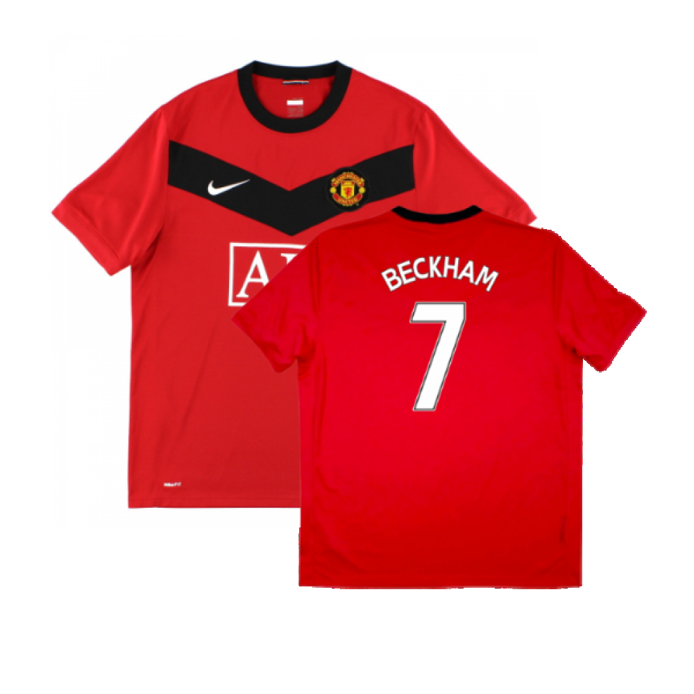 Manchester United 2009-10 Home Shirt (Very Good) (BECKHAM 7)_0