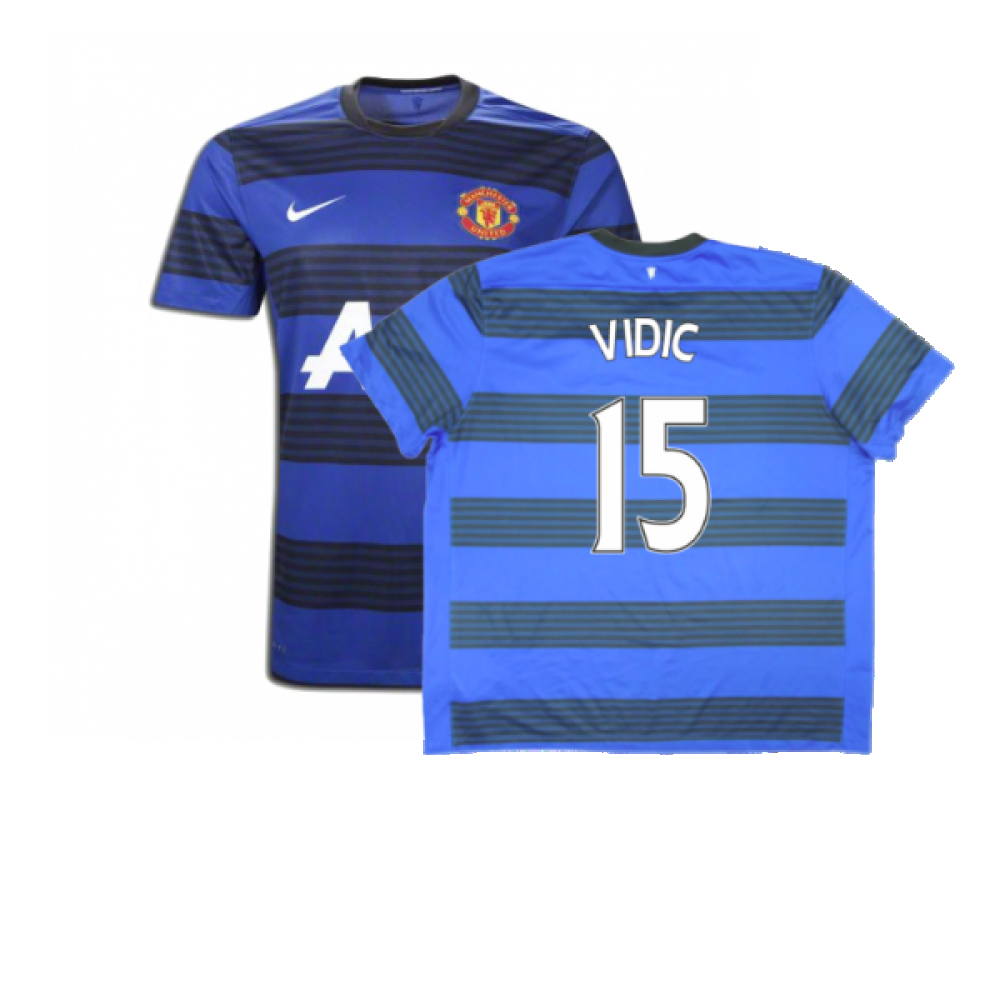 Manchester United 2011-12 Away Shirt (S) (Excellent) (Vidic 15)_0