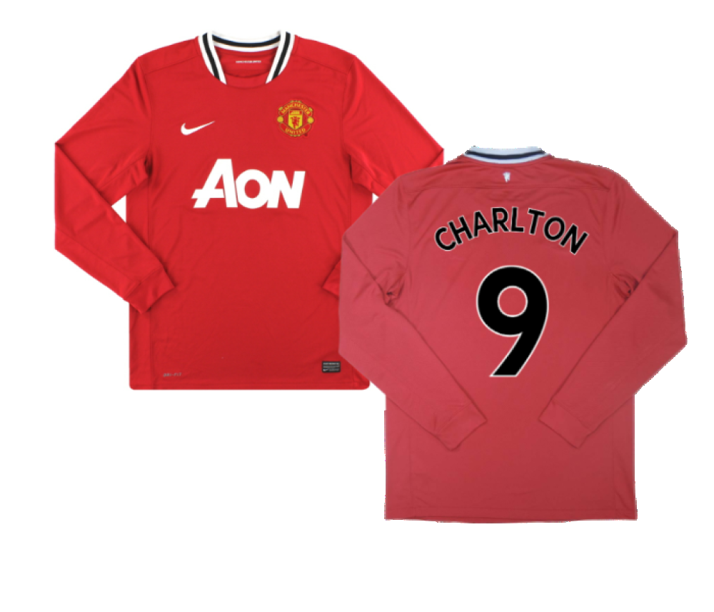 Manchester United 2011-12 Home Long Sleeve Shirt (M) Rooney #10 (Excellent) (CHARLTON 9)_0