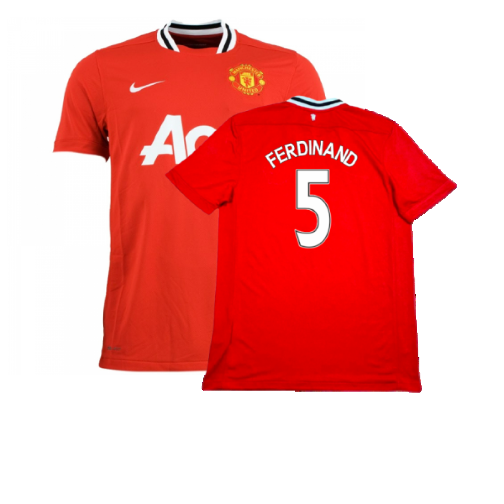 Manchester United 2011-12 Home Shirt (M) (Excellent) (Ferdinand 5)_0