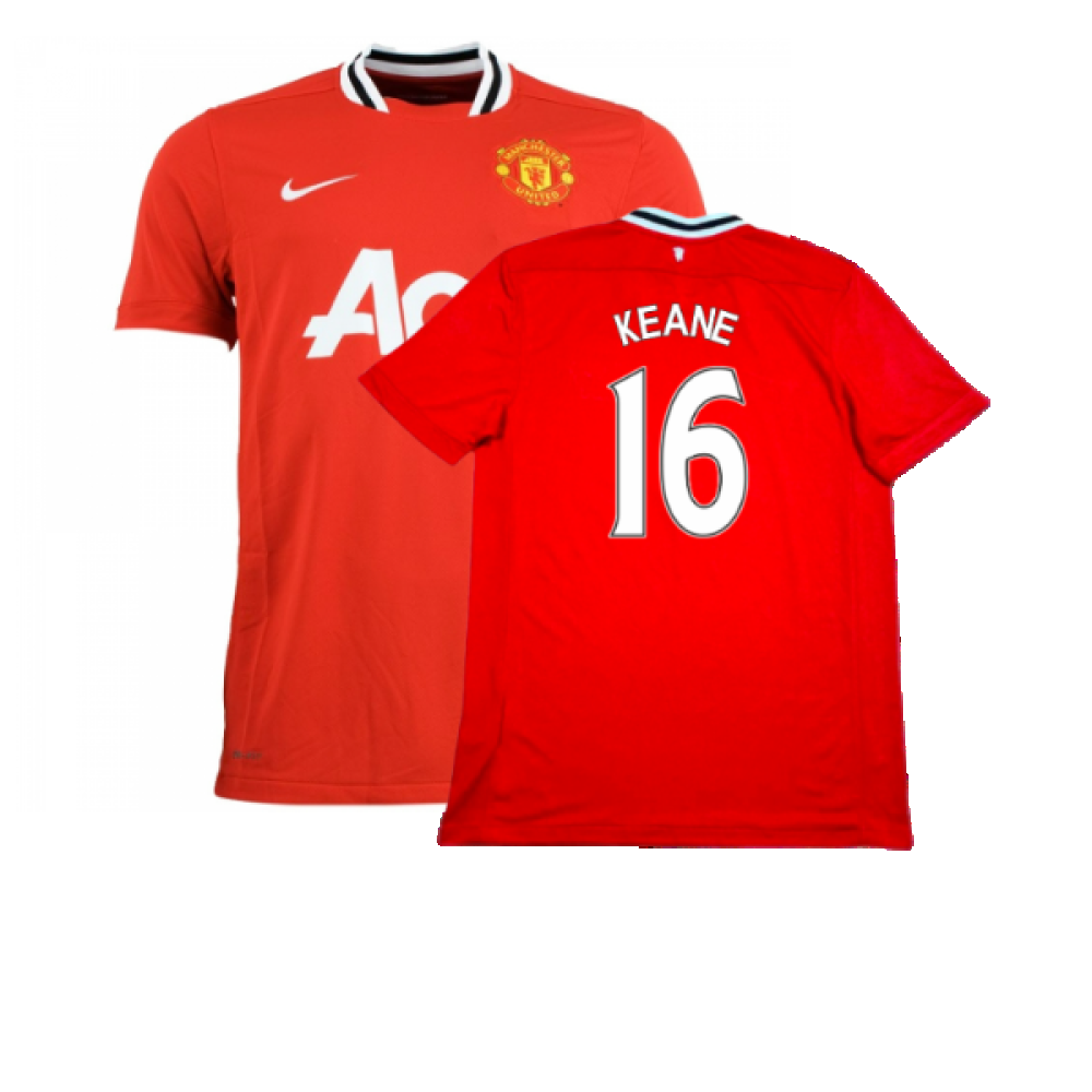 Manchester United 2011-12 Home Shirt (XL) (Excellent) (KEANE 16)_0