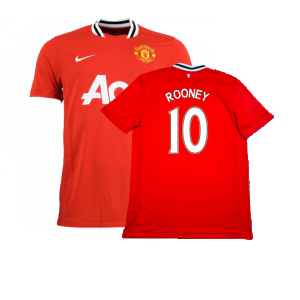 Manchester United 2011-12 Home Shirt (L) (Excellent) (Rooney 10)_0