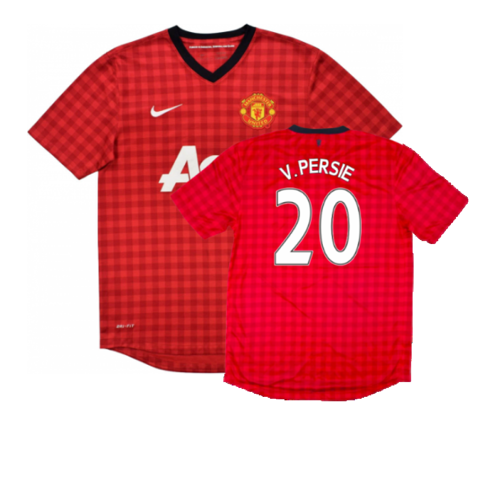 Manchester United 2012-13 Home Shirt (S) (Good) (V. Persie 20)_0