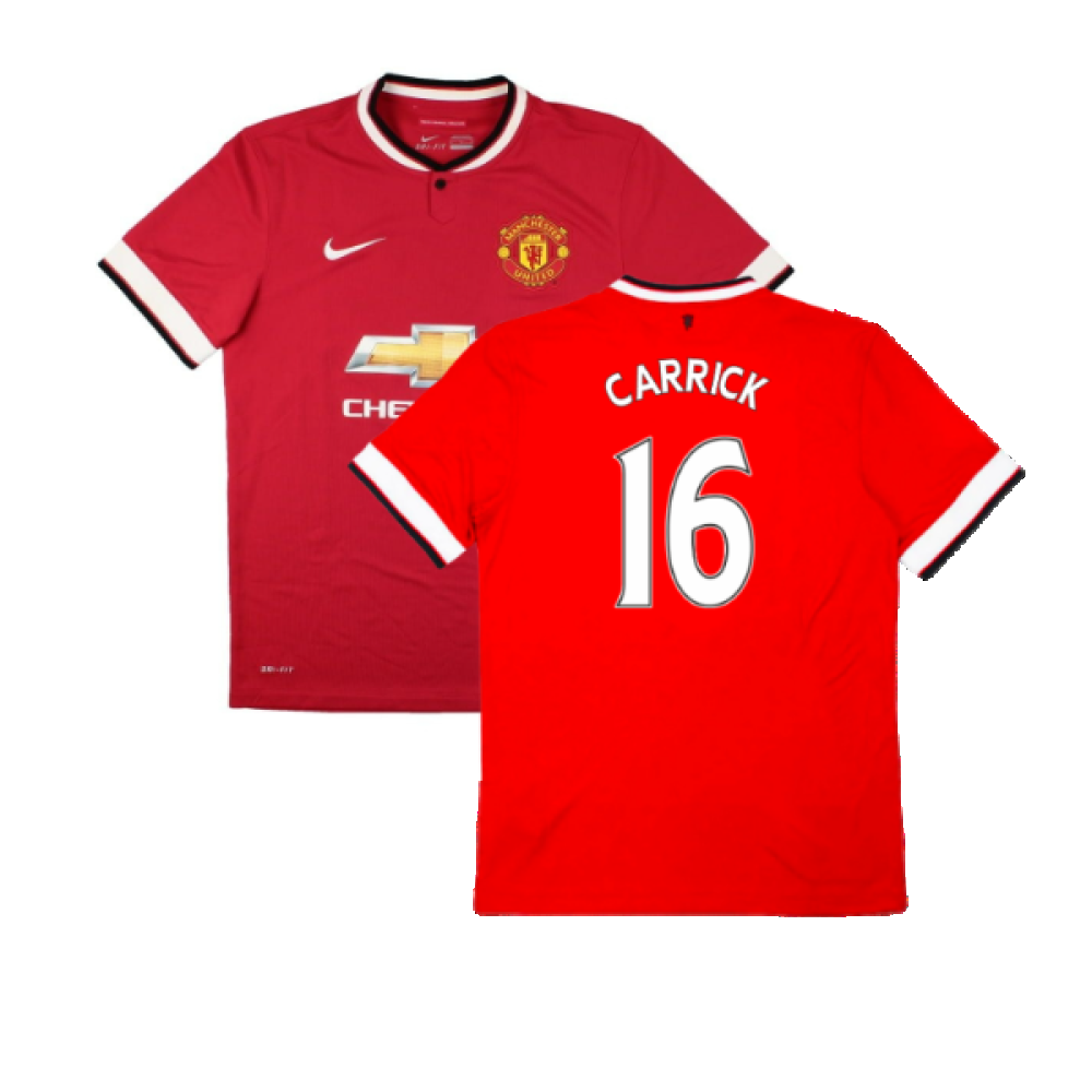 Manchester United 2014-15 Home (Excellent) (Carrick 16)_0