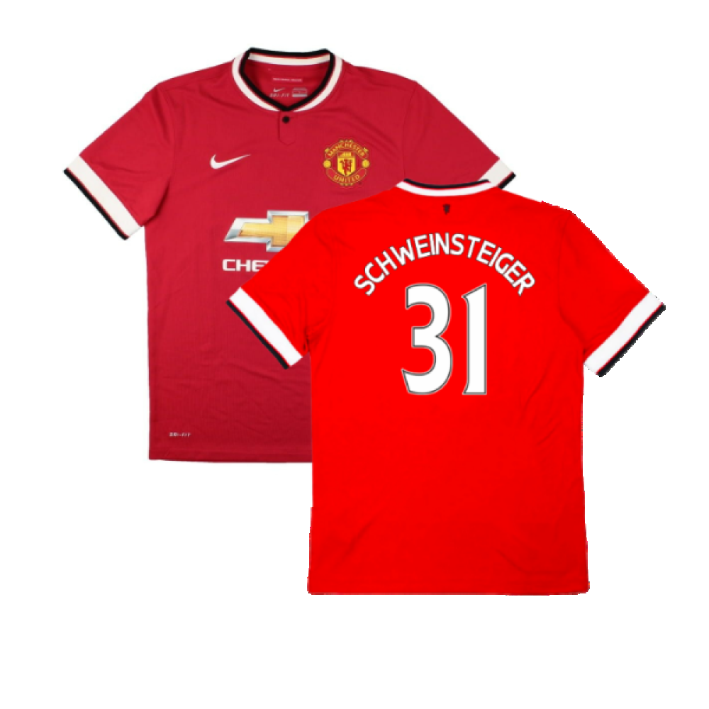 Manchester United 2014-15 Home (Excellent) (Schweinsteiger 31)_0