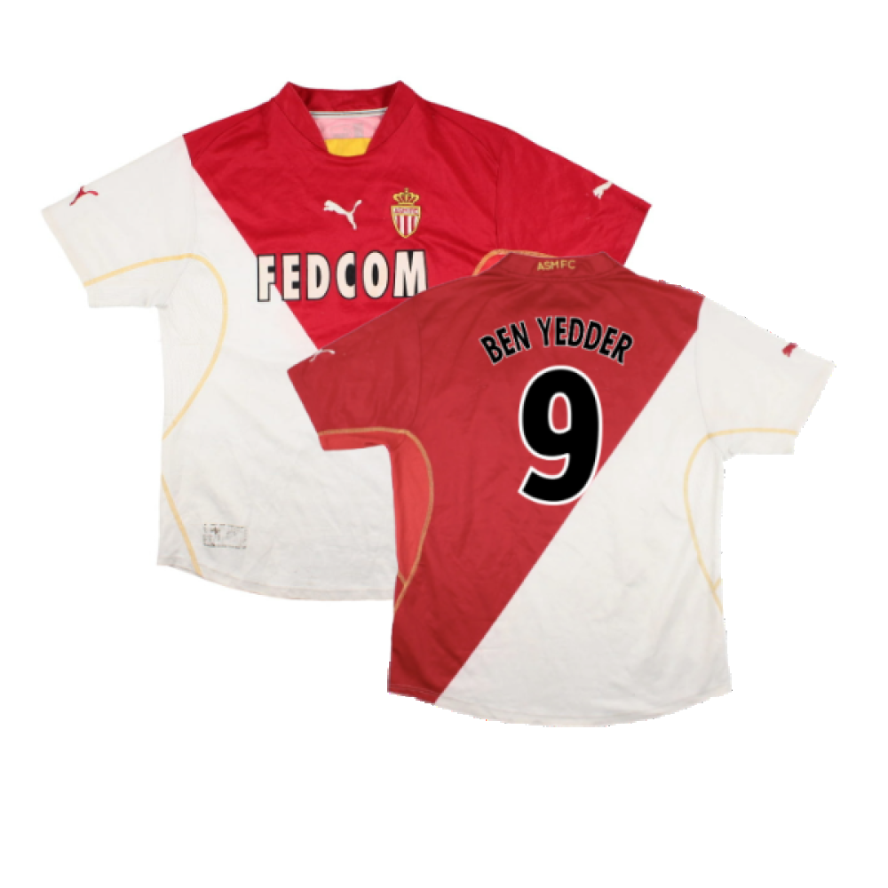 Monaco 2002-03 Home Shirt (XL) (Fair) (BEN YEDDER 9)_0