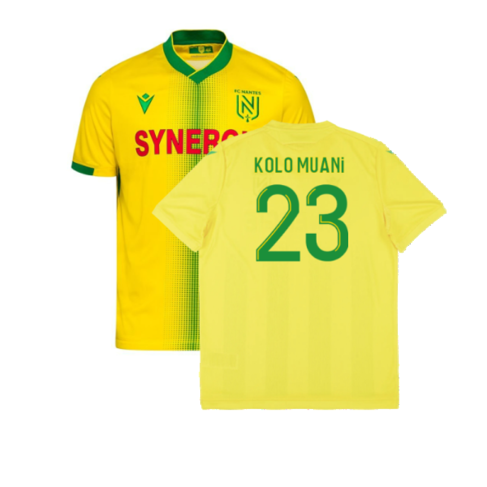 Nantes 2021-22 Home Shirt (2XL) (Excellent) (Kolo Muani 23)_0