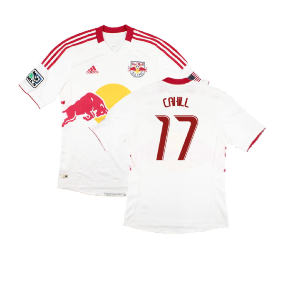 New York Red Bulls 2012 Home Shirt (M) (Very Good) (Cahill 17)_0