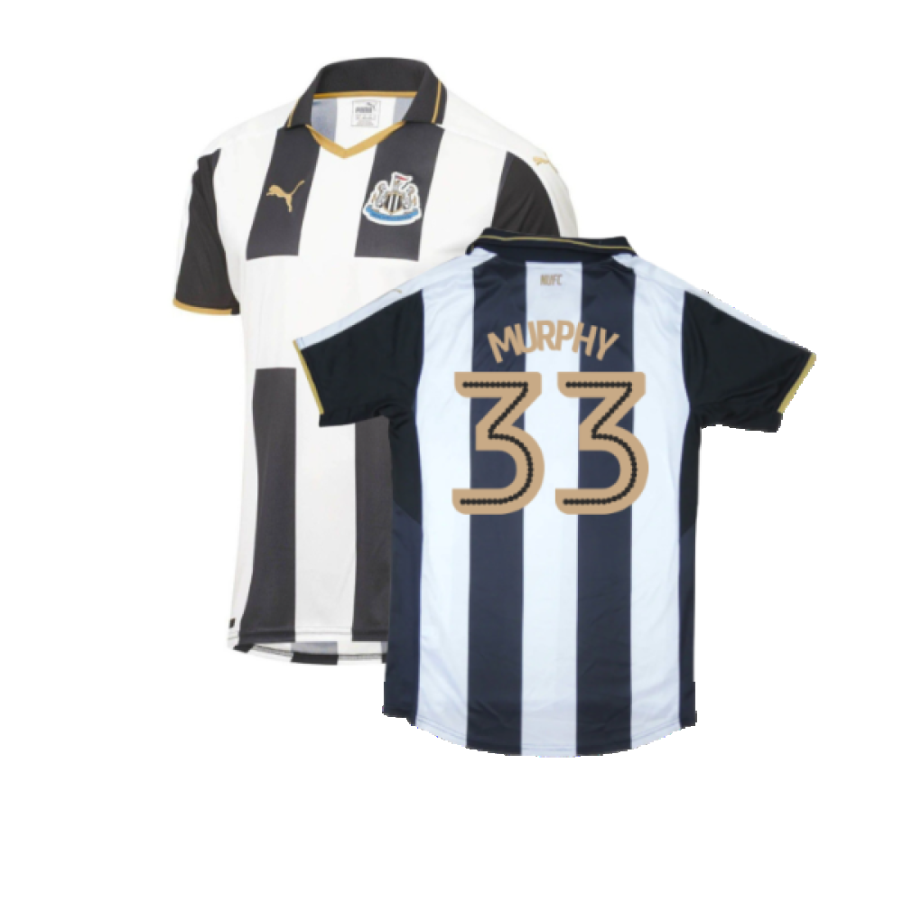 Newcastle United 2016-17 Sponsorless Home Shirt (M) (Excellent) (Murphy 33)_0