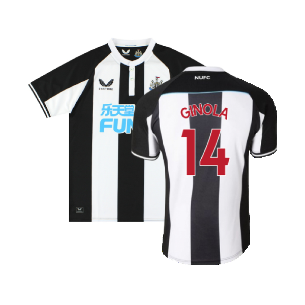 Newcastle United 2021-22 Home Shirt (M) (Very Good) (GINOLA 14)_0