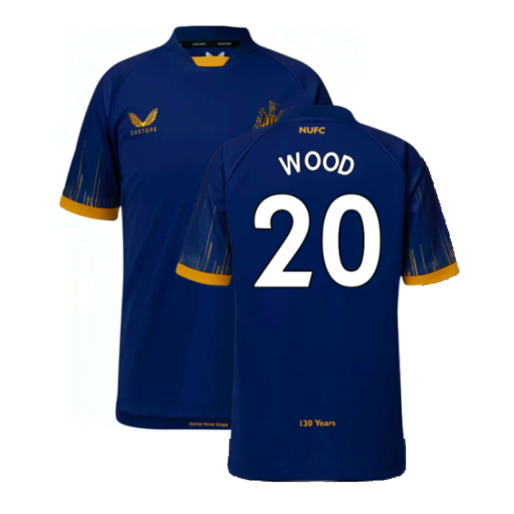 Newcastle United 2022-23 Away Shirt (Sponsorless) (XL) (Excellent) (WOOD 20)_0