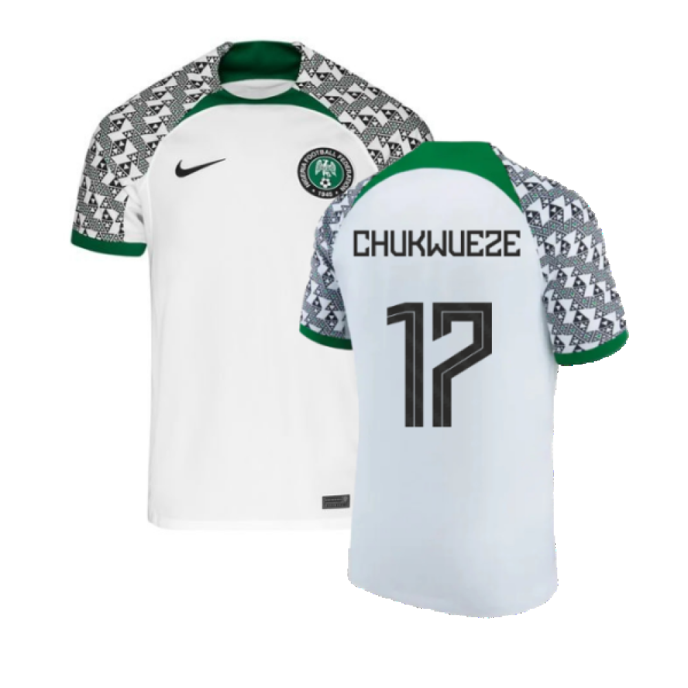 Nigeria 2021-2023 Away Shirt (S) (Excellent) (CHUKWUEZE 17)_0