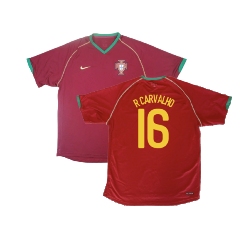 Portugal 2006-08 Home Shirt (XL) (Excellent) (R Carvalho 16)_0