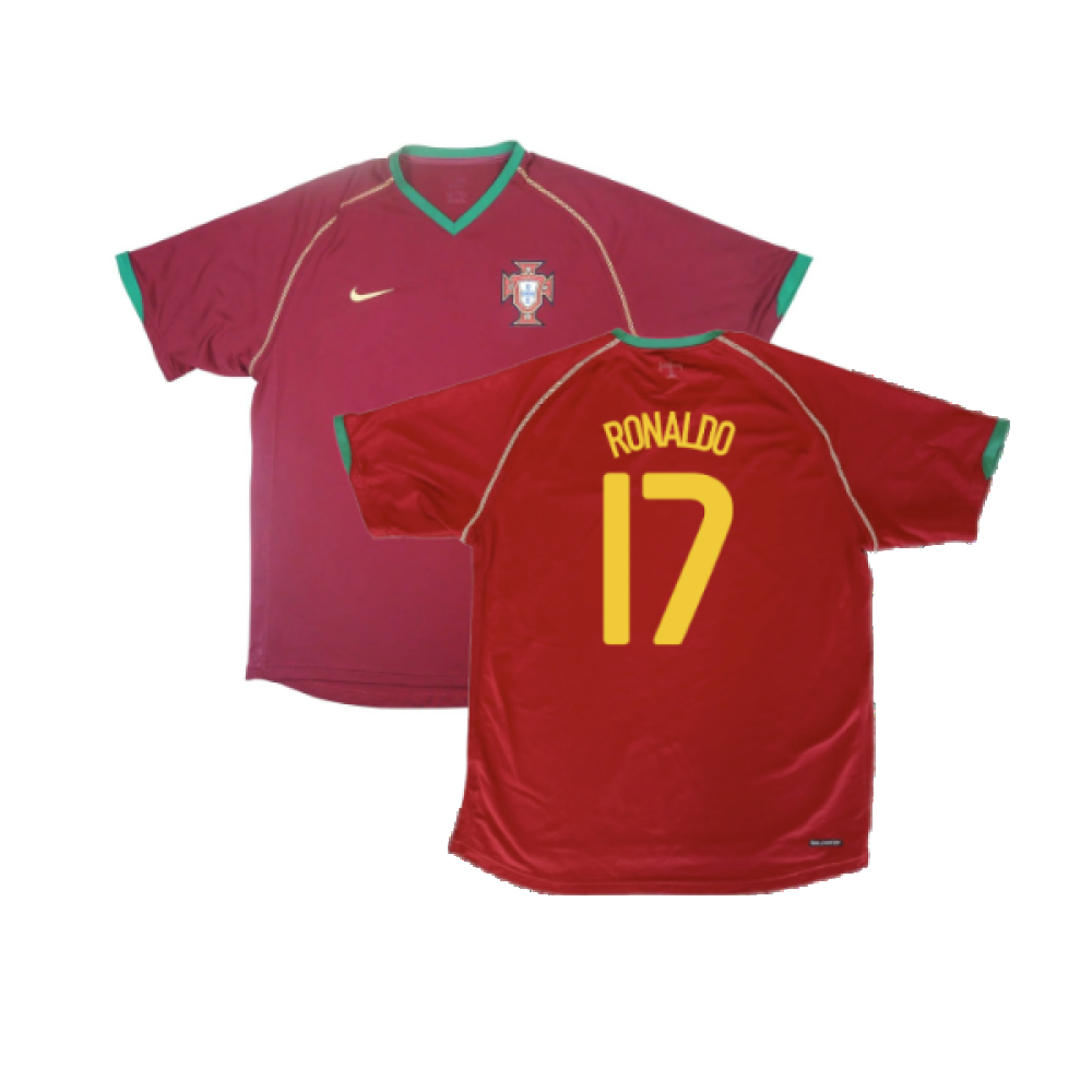 Portugal 2006-08 Home Shirt (XL) (Excellent) (RONALDO 17)_0