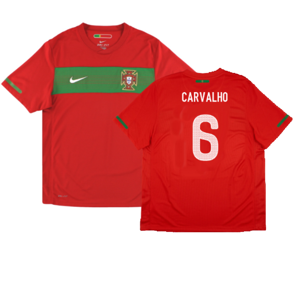 Portugal 2010-11 Home Shirt (XL) (Excellent) (Carvalho 6)_0