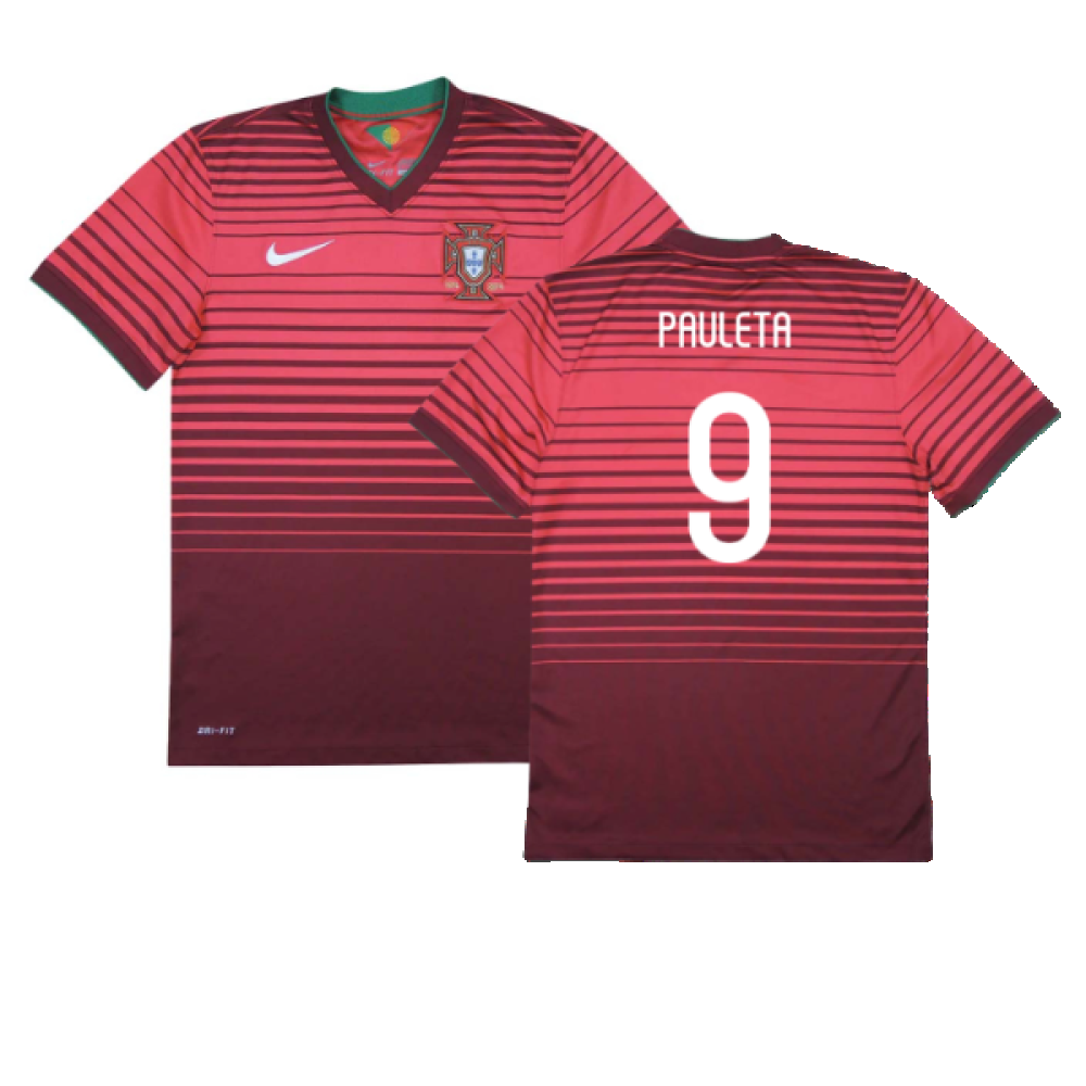 Portugal 2014-15 Home Shirt (XL) (Good) (Pauleta 9)_0