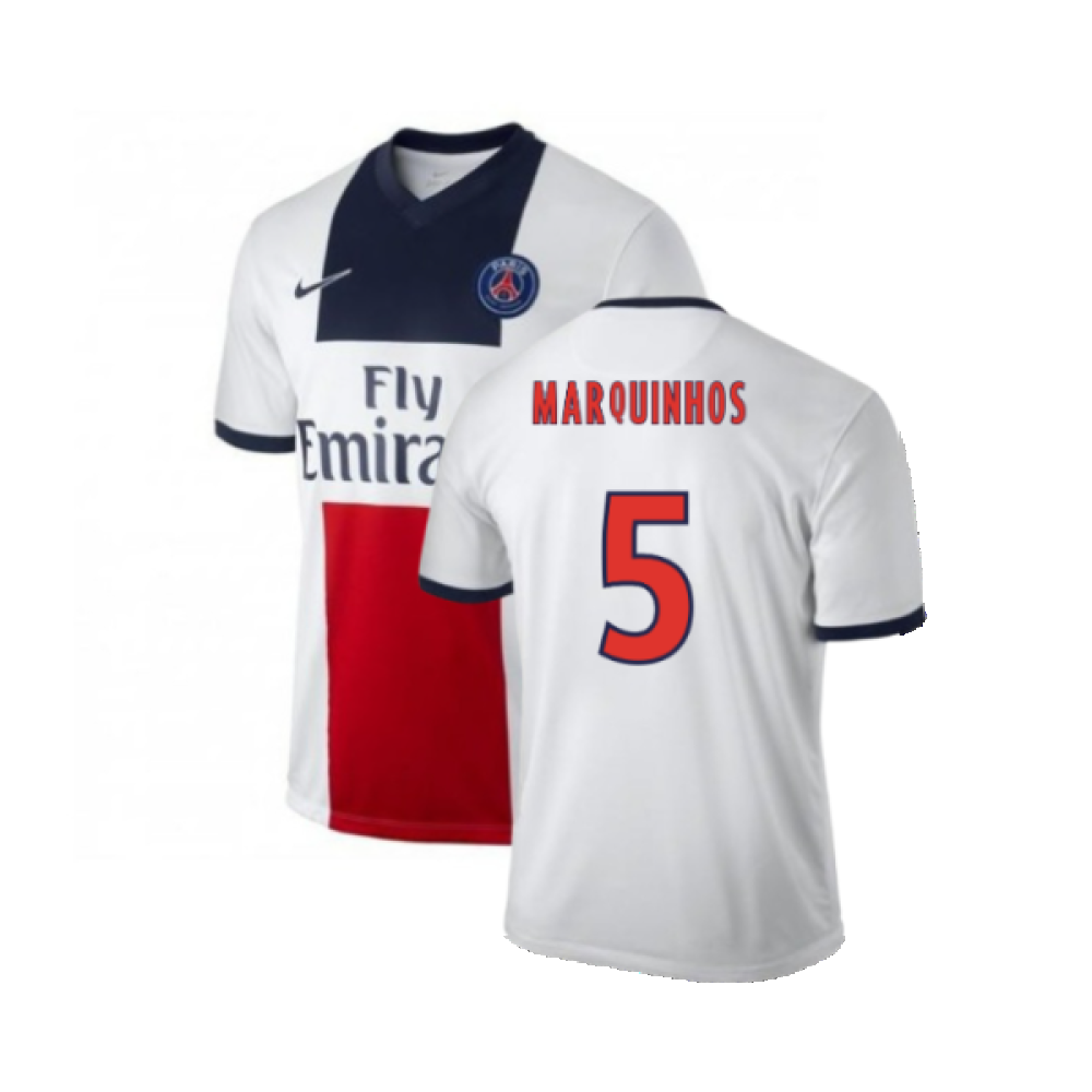 PSG 2013-14 Away Shirt (L) (Very Good) (Marquinhos 5)_0