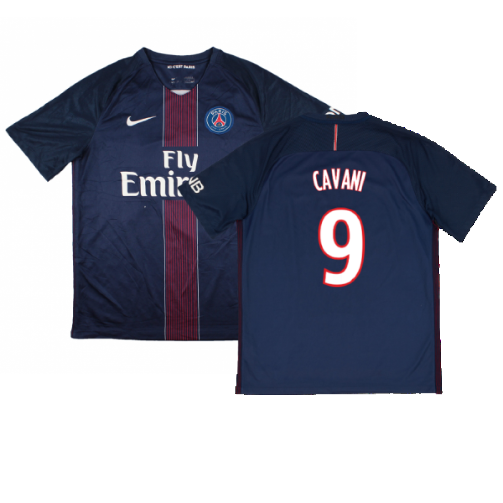 PSG 2016-17 Home Shirt (L) (Excellent) (Cavani 9)_0