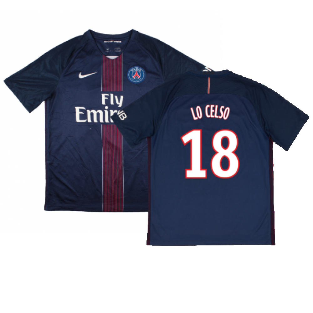 PSG 2016-17 Home Shirt (M) (Excellent) (Lo Celso 18)_0