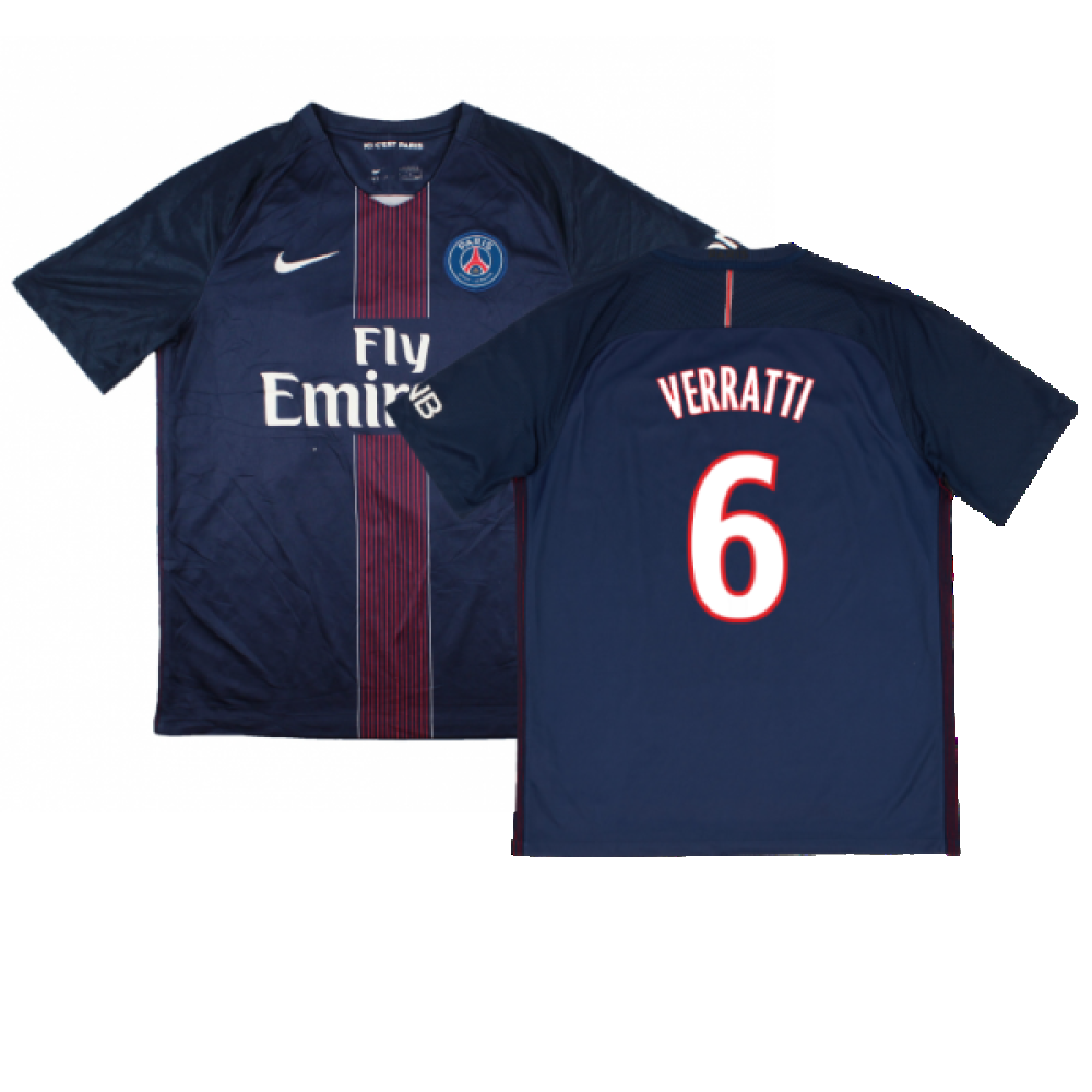 PSG 2016-17 Home Shirt (M) (Good) (Verratti 6)_0