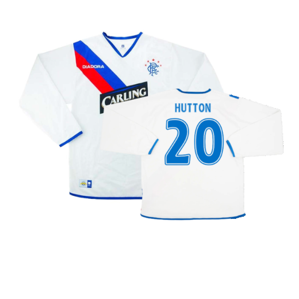 Rangers 2004-05 Away L/S (XXL) (Excellent) (Hutton 20)_0