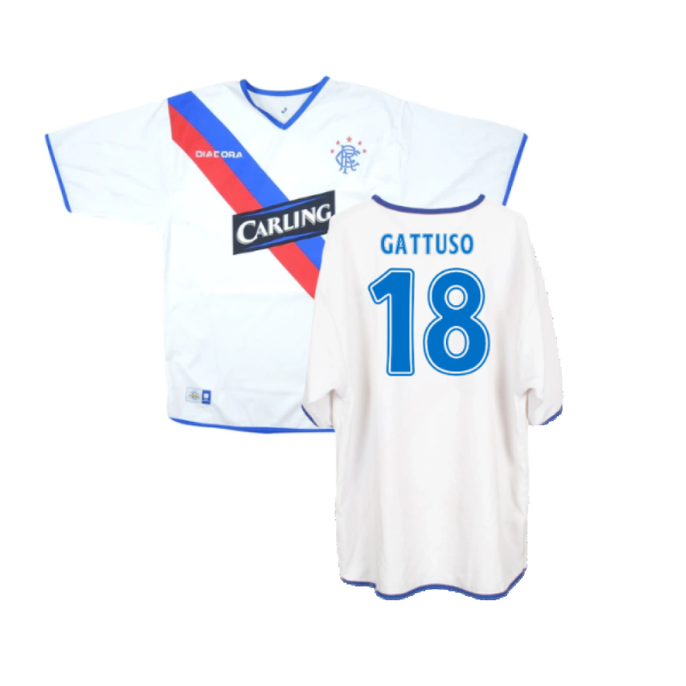 Rangers 2004-05 Away Shirt (L) (Very Good) (GATTUSO 18)_0