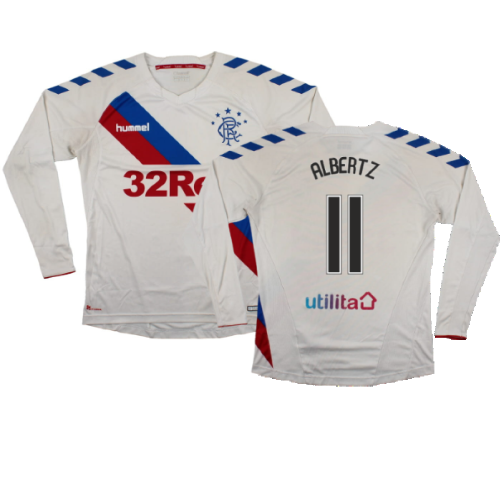 Rangers 2018-19 Long Sleeve Away Shirt (XS) (Excellent) (ALBERTZ 11)_0