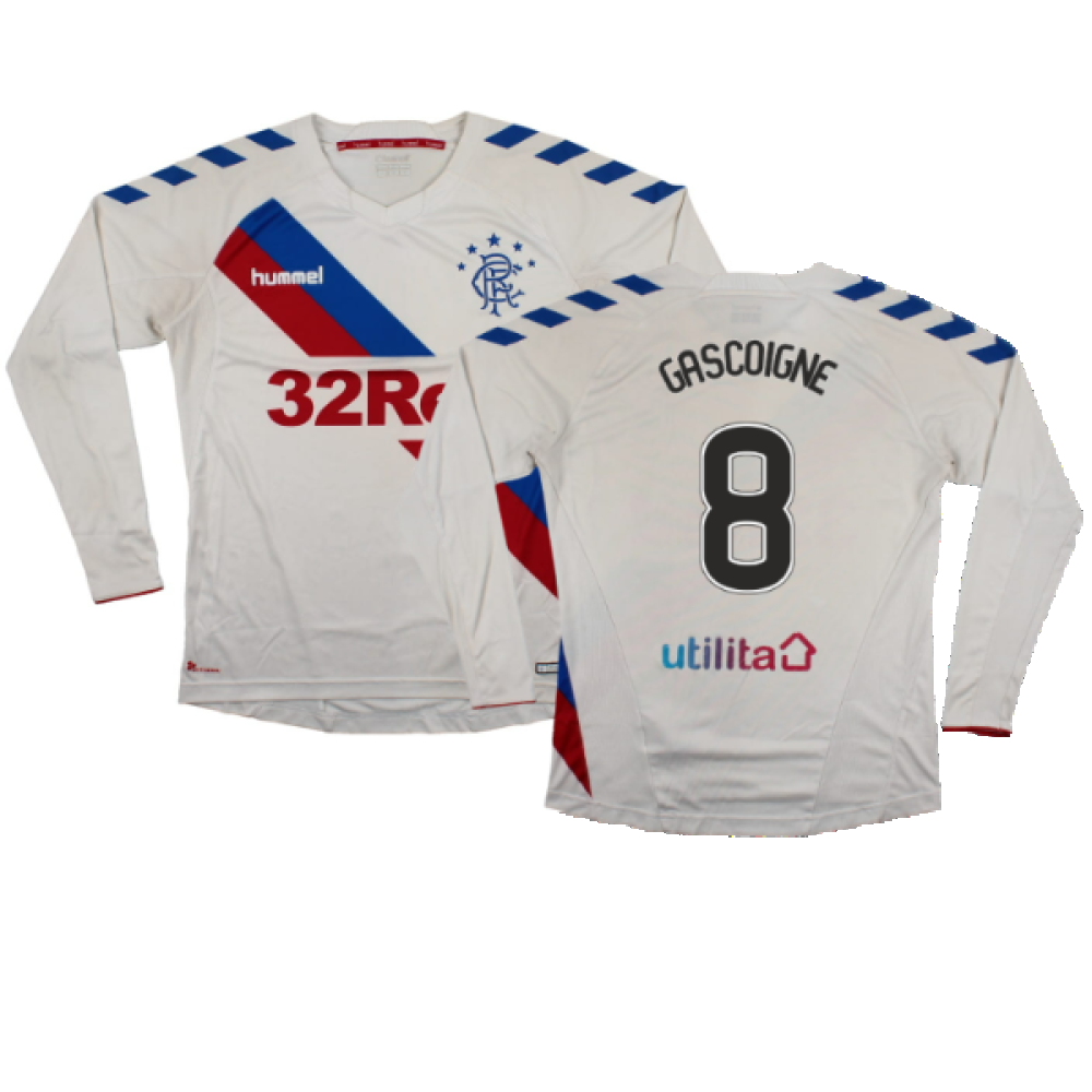 Rangers 2018-19 Long Sleeve Away Shirt (XS) (Excellent) (GASCOIGNE 8)_0