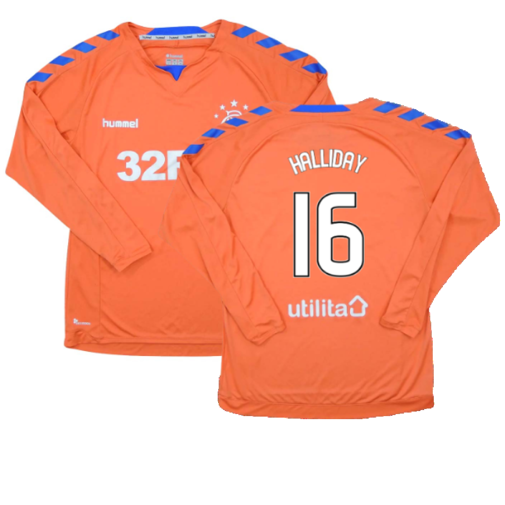 Rangers 2018-19 Long Sleeve Third Shirt (S) (Excellent) (Halliday 16)_0