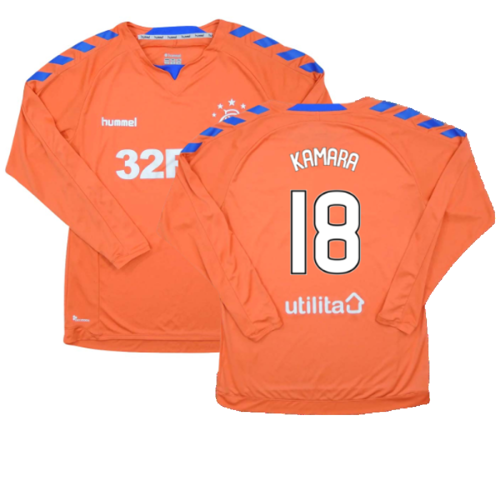 Rangers 2018-19 Long Sleeve Third Shirt (S) (Excellent) (Kamara 18)_0