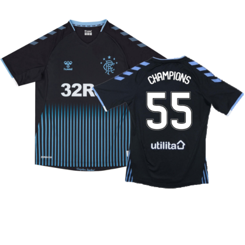 Rangers 2019-20 Away Shirt (L) (Very Good) (Champions 55)_0