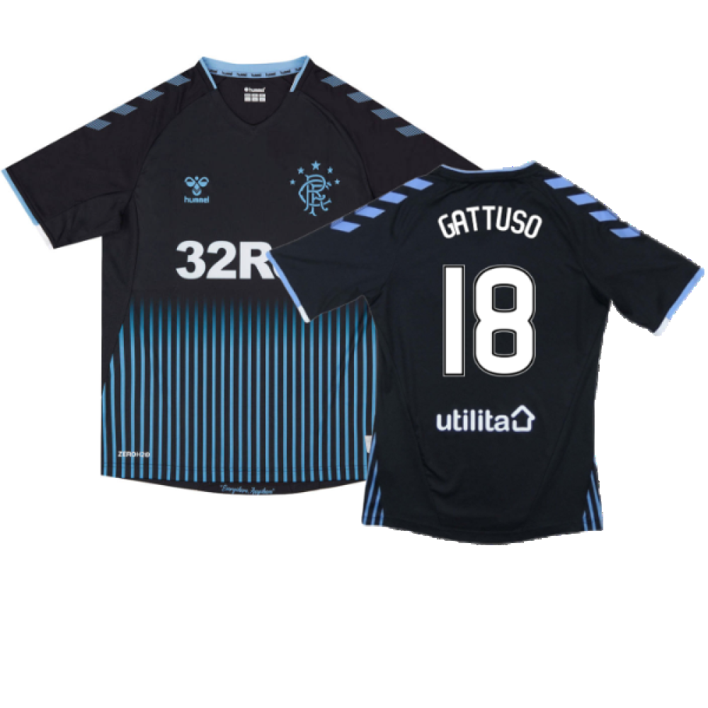 Rangers 2019-20 Away Shirt (L) (Very Good) (GATTUSO 18)_0