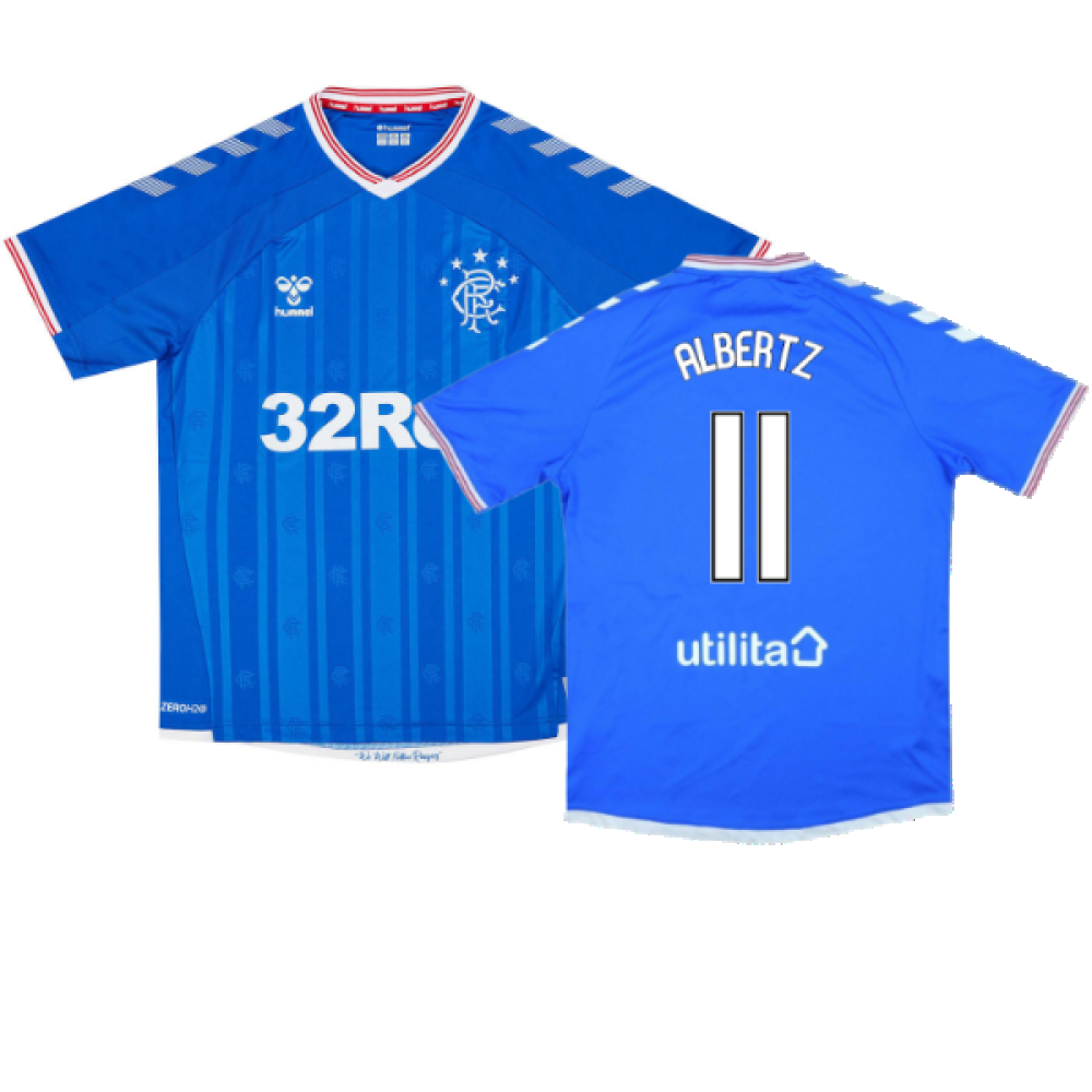 Rangers 2019-20 Home Shirt (L) (Excellent) (ALBERTZ 11)_0