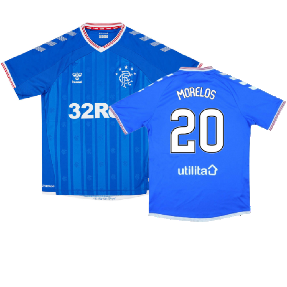 Rangers 2019-20 Home Shirt (XL) (Excellent) (MORELOS 20)_0