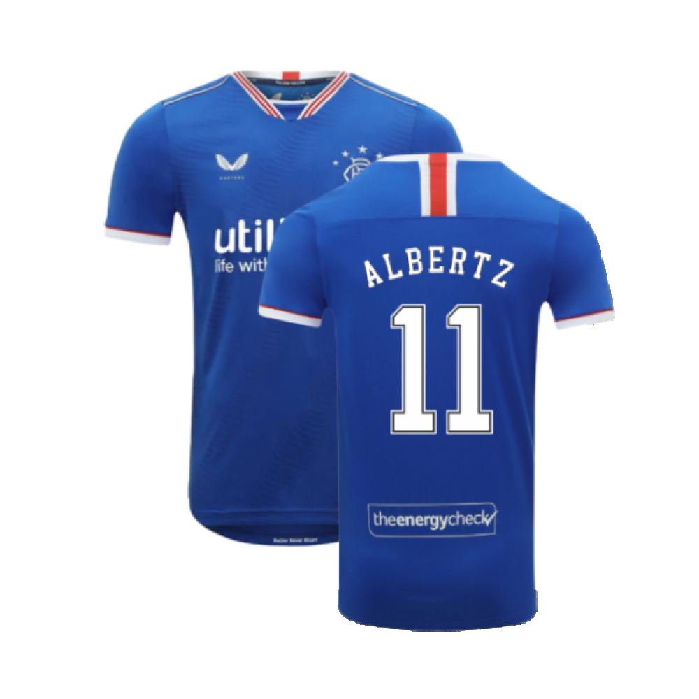 Rangers 2020-21 Home Shirt (S) (ALBERTZ 11) (Excellent)_0