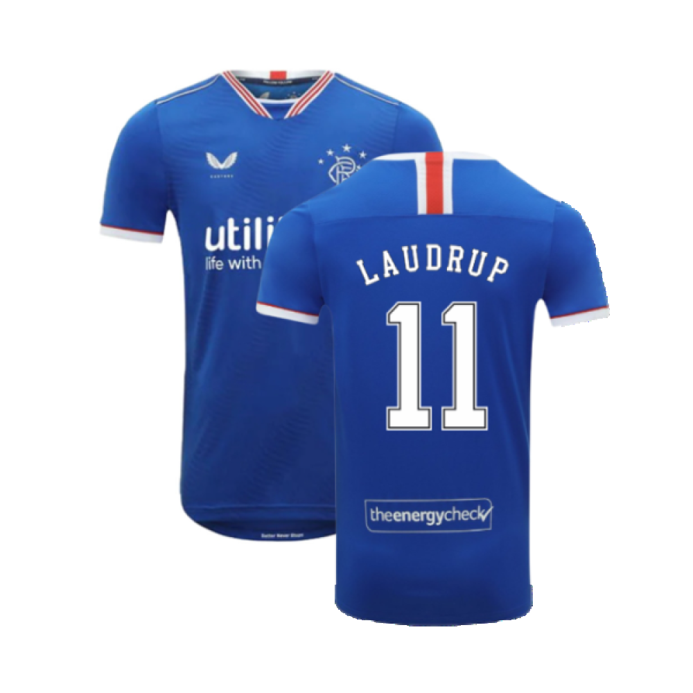 Rangers 2020-21 Home Shirt (S) (Mint) (LAUDRUP 11)_0