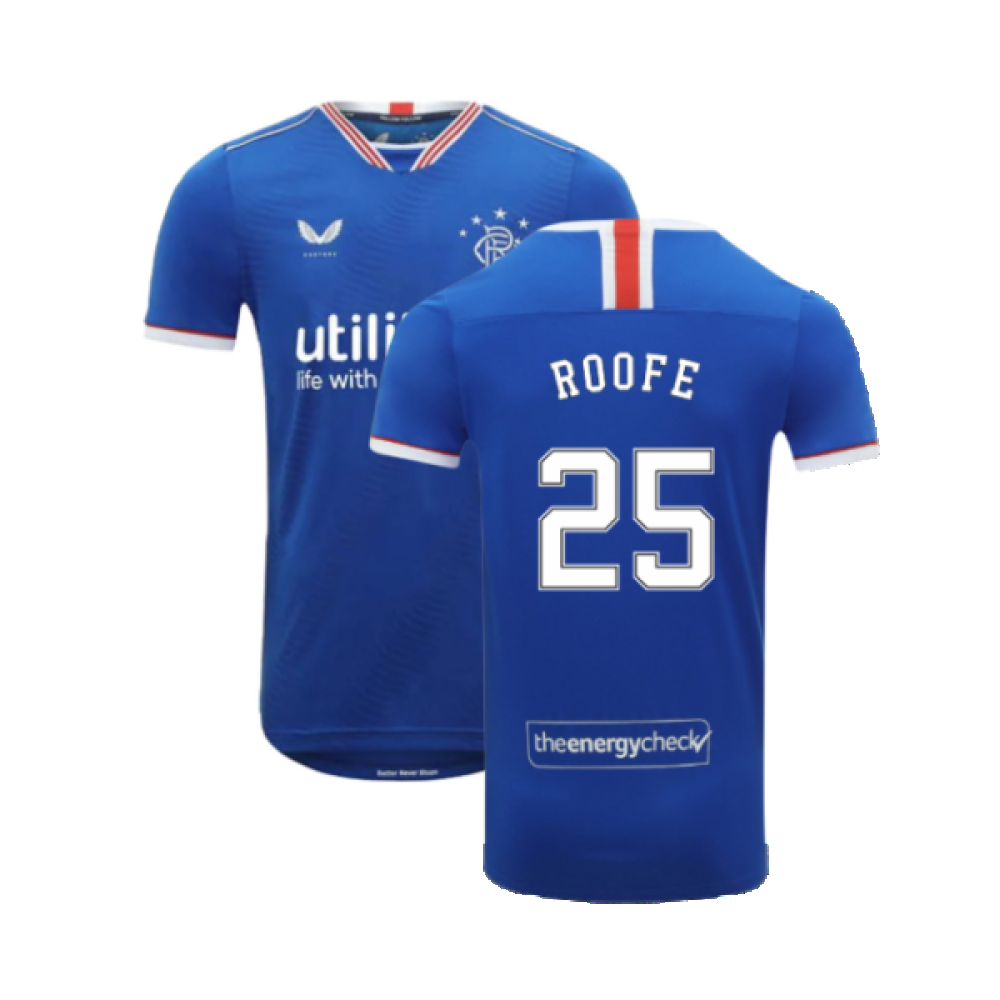 Rangers 2020-21 Home Shirt (S) (ROOFE 25) (Excellent)_0