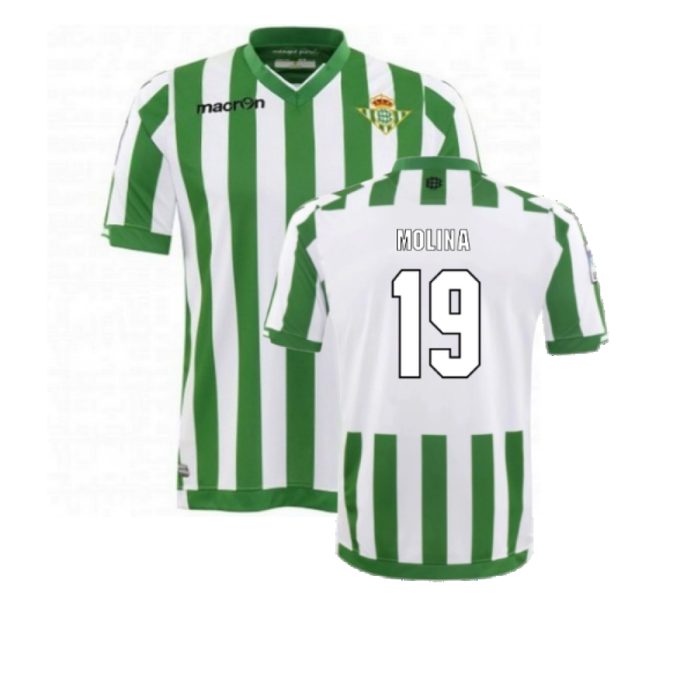 Real Betis 2014-15 Home Shirt (S) (Excellent) (Molina 19)_0