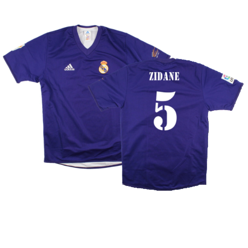 Real Madrid 2001-02 Anniversary Third Shirt (S) (Excellent) (Zidane 5)_0